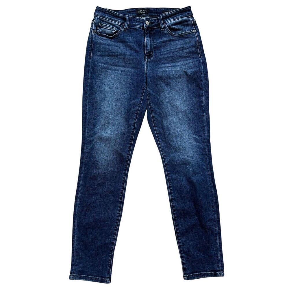 Judy Blue Jeans Women's Size 7/28 Blue Slim Fit Mid Rise Stretch Denim
